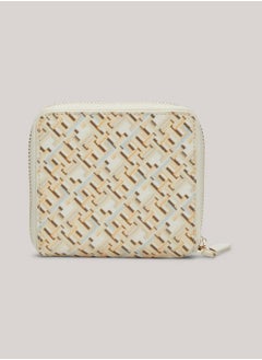 TOMMY HILFIGER Women's Zip-Around Coin Wallet -  Pure cotton, Beige  - Image 2