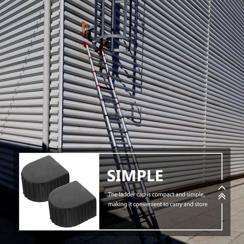 Gadpiparty 2pcs Telescopic Ladder Caps Plastic Ladder Covers for Safety and Multi-Functional Design for Home and Garden Use Lightweight and Portable Accessories - Image 5