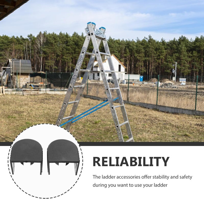 Gadpiparty 2pcs Telescopic Ladder Caps Plastic Ladder Covers for Safety and Multi-Functional Design for Home and Garden Use Lightweight and Portable Accessories - Image 3
