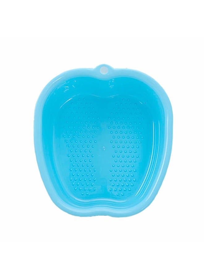 Lemoncy Large Plastic Foot Basin Foot Bath Spa Tub Foot Massage for Soaking Foot,Toe Nails, and Ankles,Pedicure,Improved Sturdy Portable Foot Tub-Blue  - Image 1