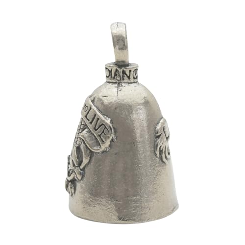 Guardian Bell Live to Ride Good Luck Bell w/Keyring & Black Velvet Gift Bag | Motorcycle Bell | Lead-Free Pewter | Good Luck Gift to Friends & Family | Bike Bell | Made in USA… - Image 2