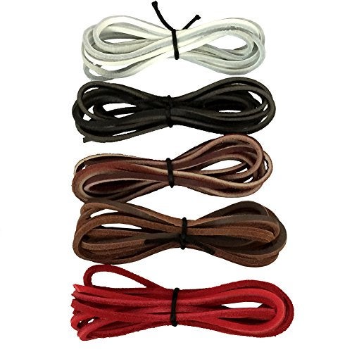 Goodlace 1 PCS of 1/8" Rawhide Leather Shoelaces Shoe Boot Laces Shoestrings Cord (Brown, 160CM) - Image 4