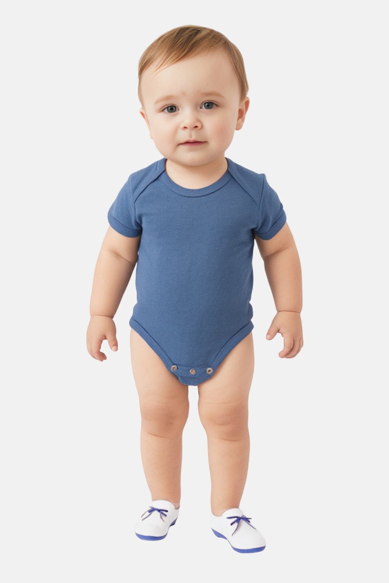 English Laundry Toddlers Boy 3 Pcs Crew Neck Allover Print Short Sleeves Bodysuits, Multicolor - Image 1