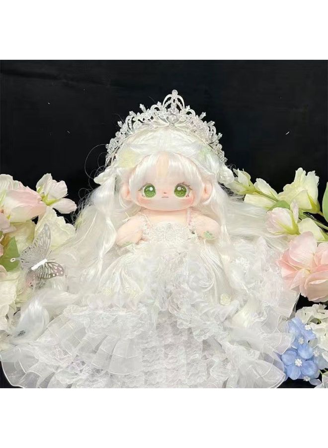 Cotton Doll 20cm Small Halo Women's Doll Doll Super Cheap Plush Naked Doll Dress Up Girl Birthday Gift-Specifications:Free Dressing Tools -Color:Boneless - Muwan - Get A Random Piece Of Clothing  + A Bottle Of Care Solution - Image 1