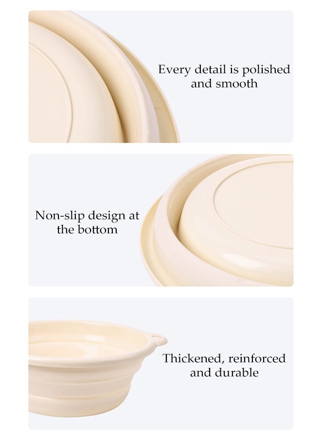 DUNISO Collapsible Wash Basin,Portable Plastic Laundry Tub with Hanging Hole,Space Saving,Drop Resistant and Pressure Resistant,Suitable For Bathroom, Kitchen, Camping, Outdoor - Image 4