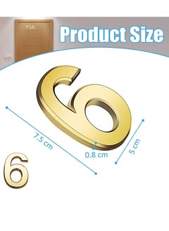 RATSAW Self Adhesive 3D House Door Number Waterproof Mailbox Sticker Number for House Apartment Mailbox Hotel Office Number 6 9  - Image 2