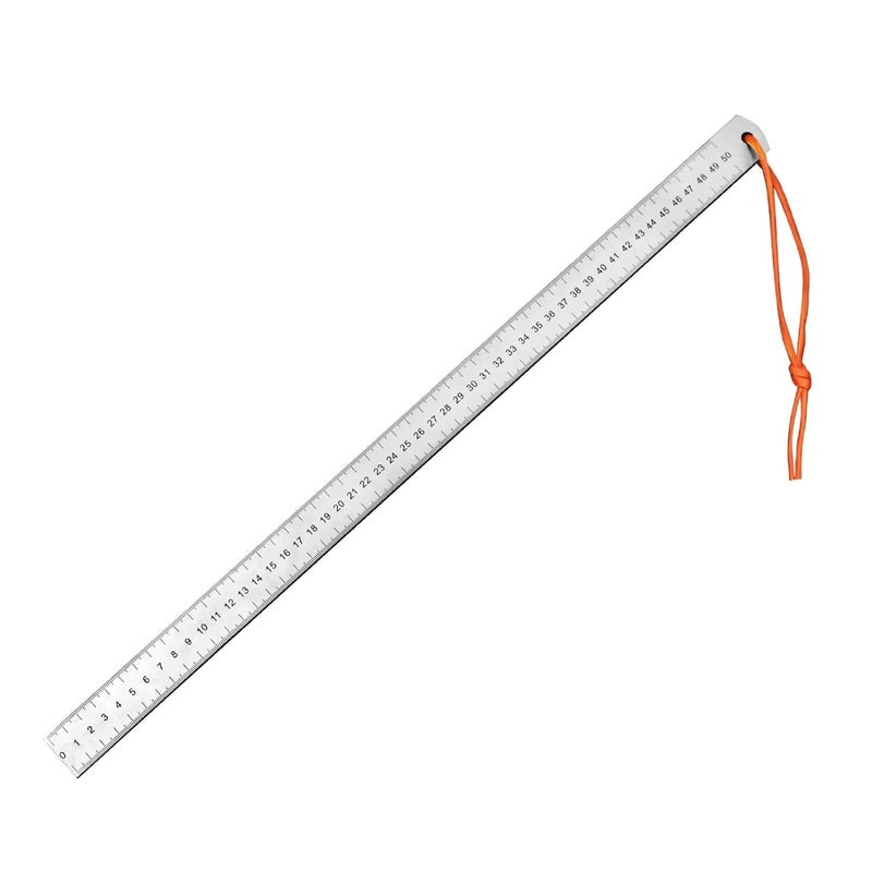 4MM Stainless Steel 50cm Straight Ruler Car Mounted Multifunctional Measurement Tool - Image 4