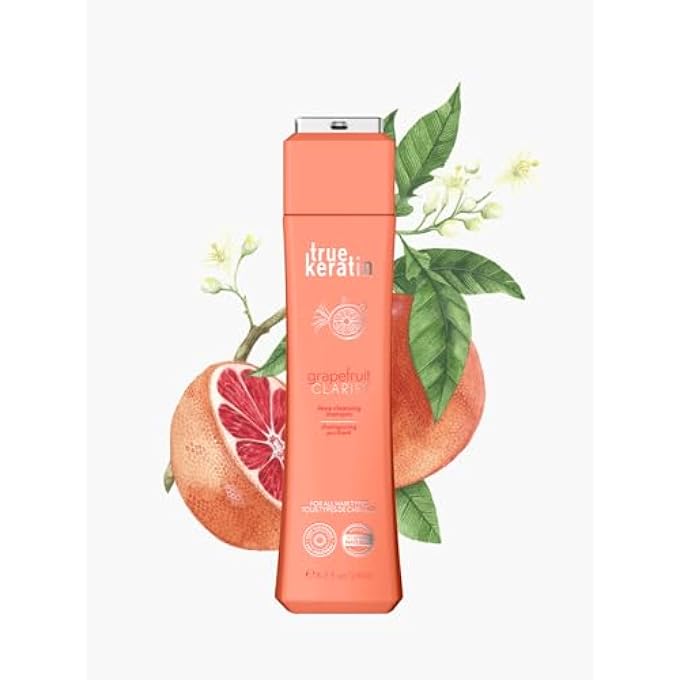 true keratin Grapefruit Clarify Shampoo Deep Cleansing Shampoo 8.5oz/250ml