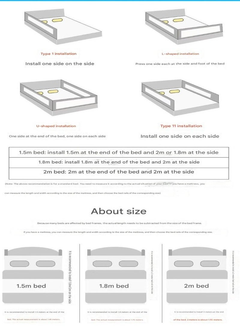 HBY- 2025 Baby Guardrail – Premium Safety Bed Rail for Toddlers & Kids  - Image 2