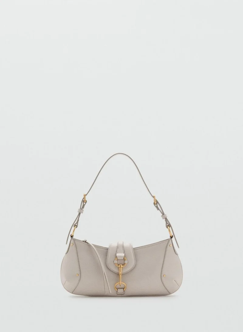 MANGO Shoulder bag with hook fastener