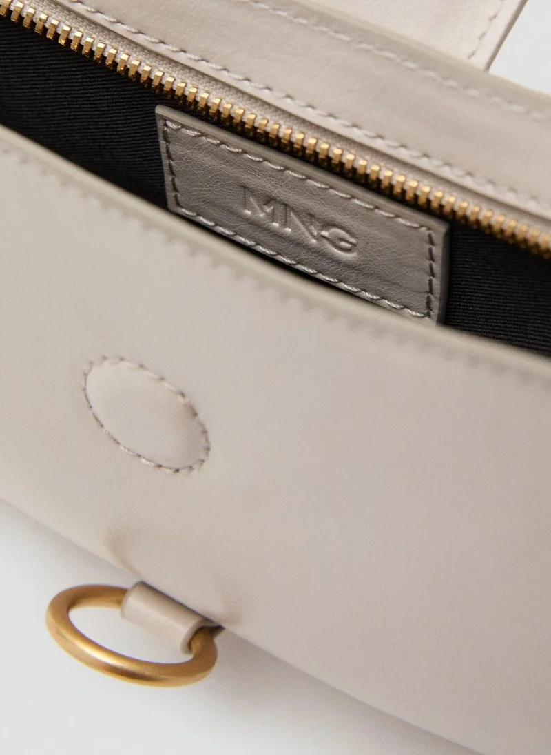 MANGO Shoulder bag with hook fastener