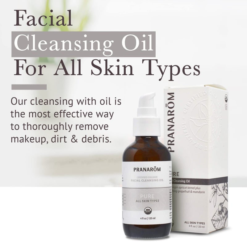 Pranarom - Pure Facial Cleansing Oil (4oz / 120ml) - 100% Pure & Natural Essential Oil Facial Cleanse for Makeup & Impurity Removal - Image 4