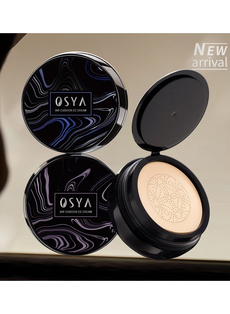 OSYA AIR CUSHION CC CREAM MOISTURIZE CONCEALER Foundation Makeup Base Primer CC Cream (02# NATURAL) - Image 1