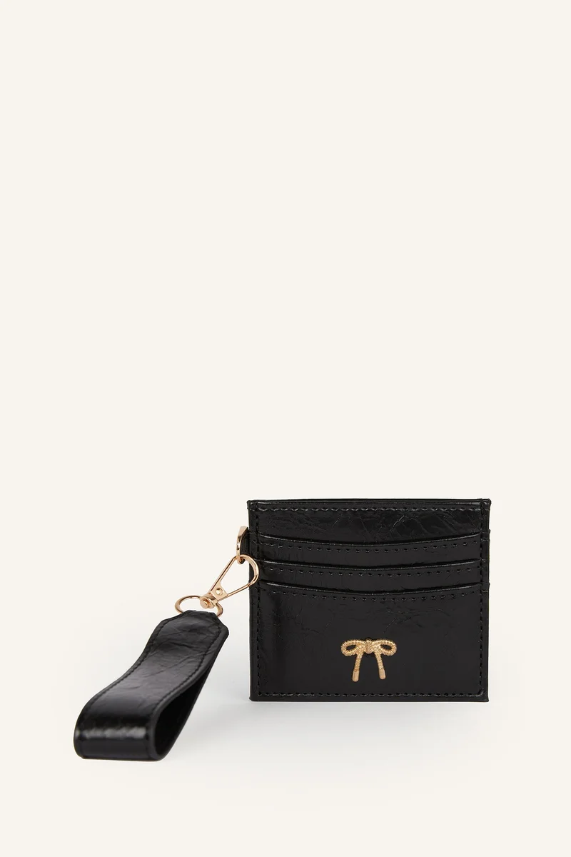 Woman Faux Leather Business Card Wallet