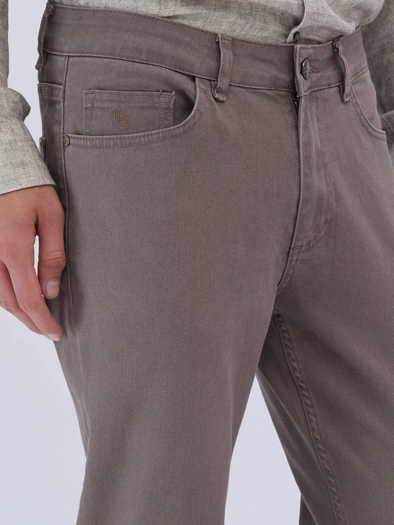 كيب Mink Slim Fit Denim Cotton Blend Trousers