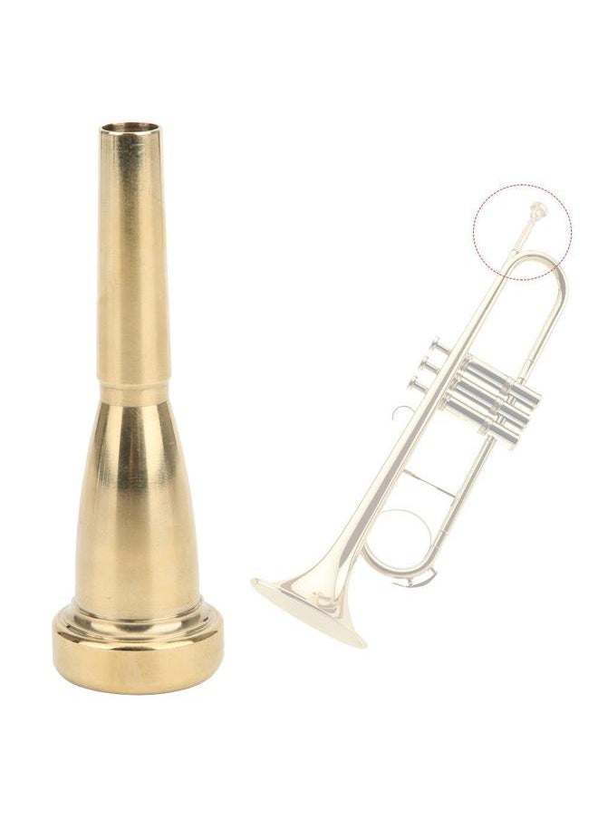 Thoraya 7C Trumpet Mouthpiece Golden electroplated Brass Musical Instrument Accessories  - Image 4