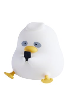 MOCOM Rechargeable Silicone LED Night Light - Duck Touch Lamp, USB Dimming Silicone Animal Lamp, Soft Cartoon Duck Wizard Night Light for Kids, Bedroom Decor, Birthday Gift  - Image 2