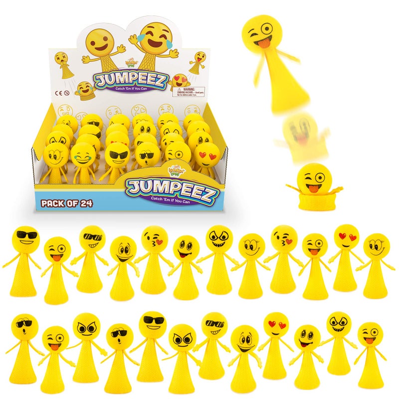 IPIDIPI TOYS ألعاب IPIDIPI قاذفات صواريخ جمبيز 24 حزمة ألعاب قاذفة للربيع للأطفال هدايا سلة عيد الفصح لحفلات أعياد الميلاد للأطفال حشوات بيض عيد الفصح حشوات أكياس الهدايا للبنات والأولاد - Image 2
