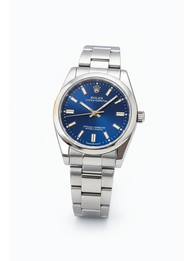رولكس ساعة رولكس رجالي Oyster Perpetual – سوار ستانلس ستيل – مينا أزرق - Image 1