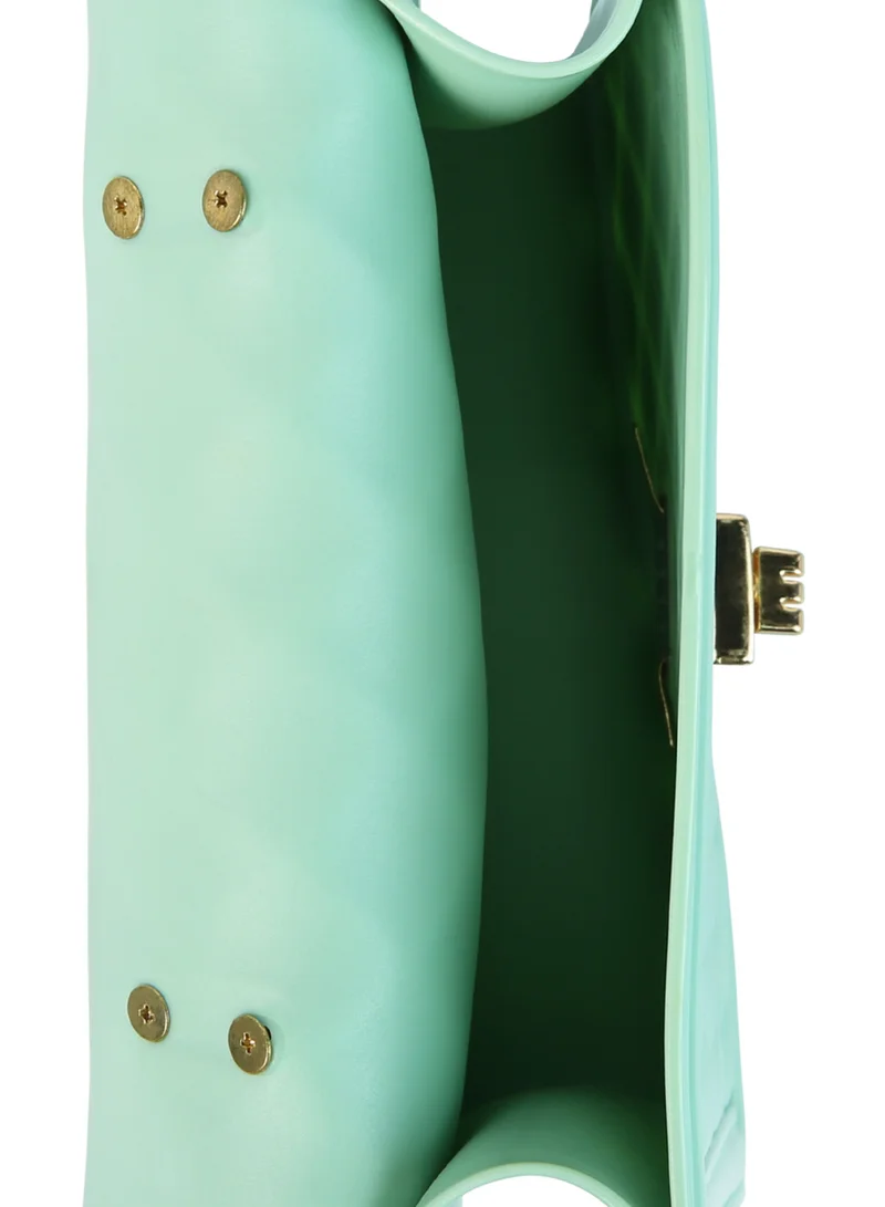 London Rag Mint Jelly Quilted Sling Bag