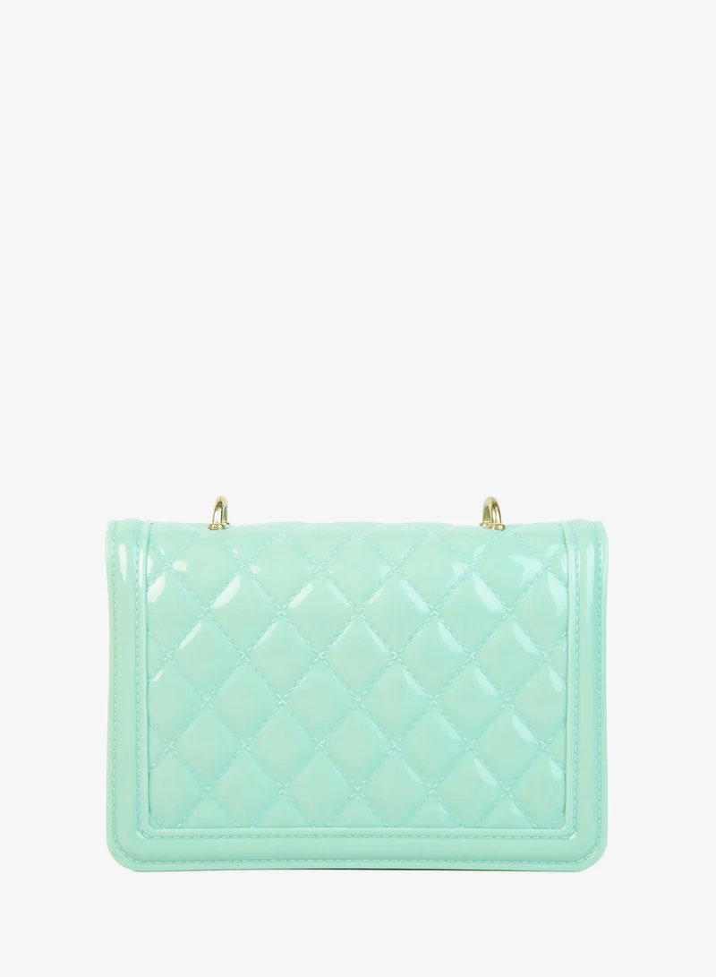 London Rag Mint Mint Jelly Quilted Sling Bag for Women | Best Price UAE