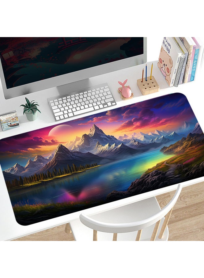 Explosions Creative Texture Lines Abstract Painting Large Flat Rubber Mouse Pad Non-slip Heat Map Wholesale-Color:800*400*2mm-Pattern:MY015 - Image 1