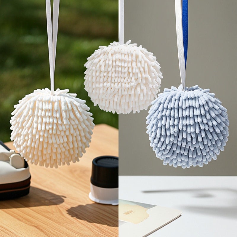Hand Wipe Ball Chenille Soft Long Pile for Car Cleaning - Image 4