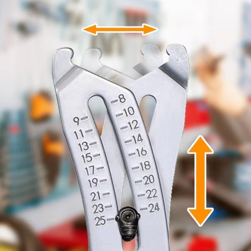 Portable keychain, precision thread size checker keychain 2pcs - Image 2