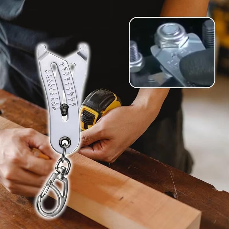 Portable keychain, precision thread size checker keychain 2pcs - Image 5