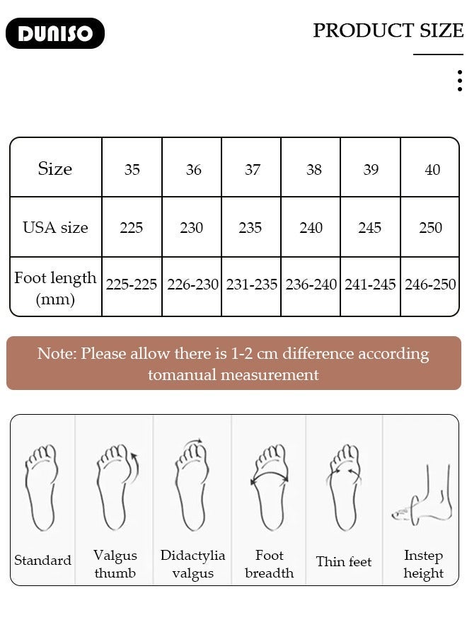 DUNISO Women's Platform Sneakers Low Top Walking Shoes for Lady Comfortable Lace Up Fashion Casual Shoes for Indoor Outdoor Travel Work and Running Shoes - Image 4