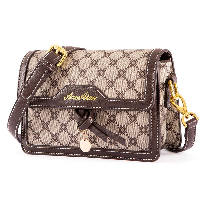 Bag Women'S French Niche Bag Western Style Women'S Bag New 2023 Internet Celebrant Genuine Leather Texture Crossbody Bag Fashionable - Image 1