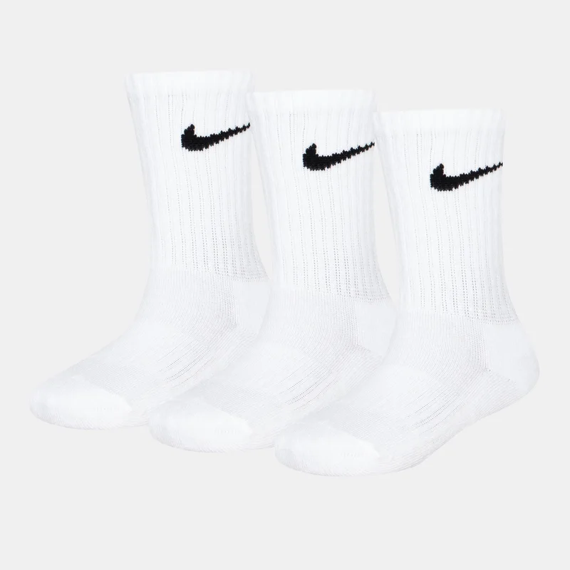 نايكي Kids' Dri-FIT Crew Socks (3 Pairs)