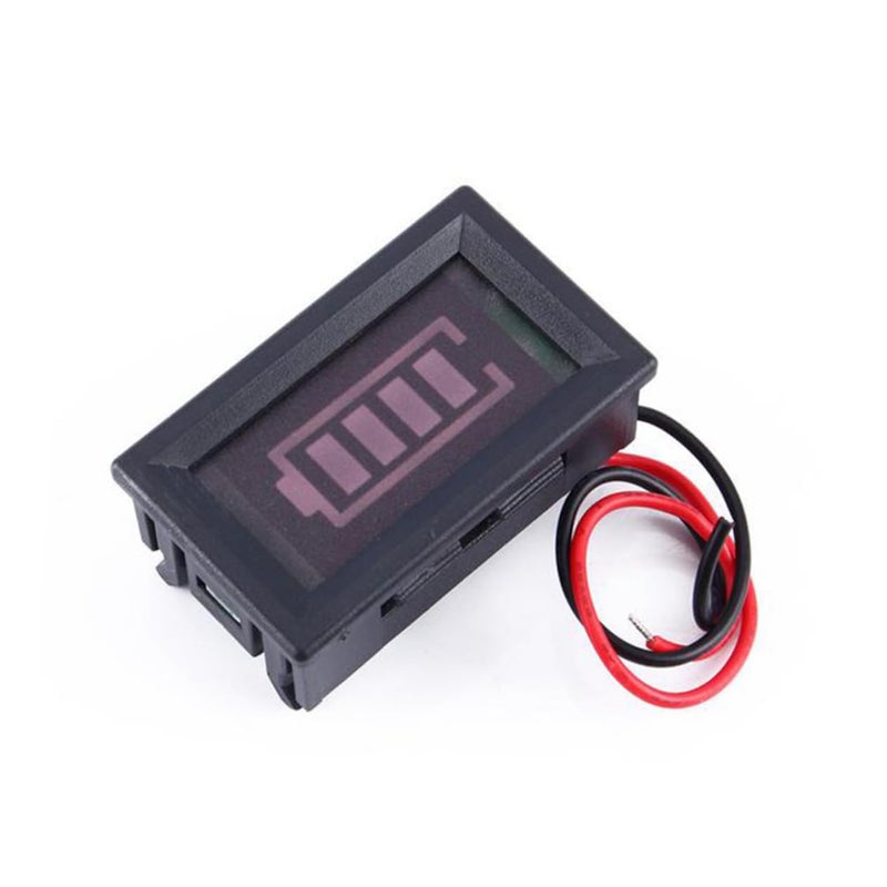 PRETYZOOM 12V LED Battery Capacity Monitor Gauge for Lithium Batteries RV Electric Vehicle - Image 1