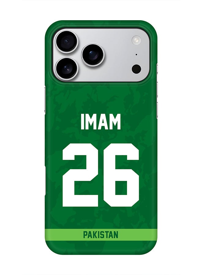Stylizedd For iPhone 17 Pro Max,Case, [Compatible with MagSafe] Magnetic cover Slim fit Protection Matte, - Pakistan ImamulHaq, Jersey No 26
