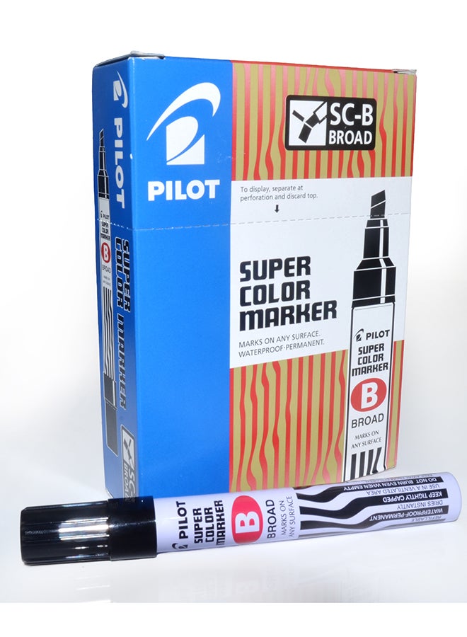 PILOT SC-B-B PERMANENT MARKER BROAD BLACK - Image 3