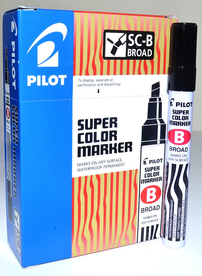 PILOT SC-B-B PERMANENT MARKER BROAD BLACK - Image 1