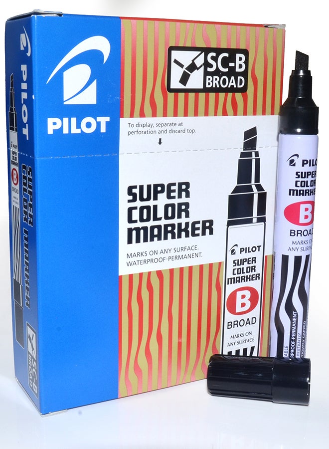 PILOT SC-B-B PERMANENT MARKER BROAD BLACK - Image 2