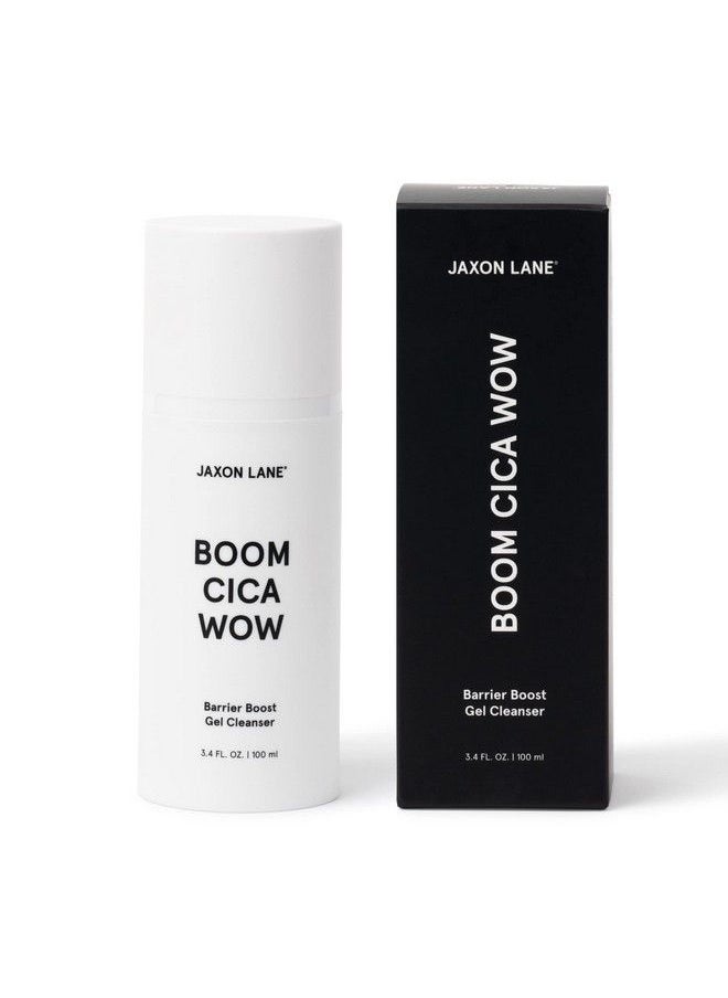 JAXON LANE - Mens Face Wash Boom Cica Wow Barrier Boost Gel Cleanser Daily Facial Cleanser For Men & Women: Hydrating Face Cleanser + Centella Asiatica Hyaluronic Acid Purifying Malachite Green Tea - Image 1