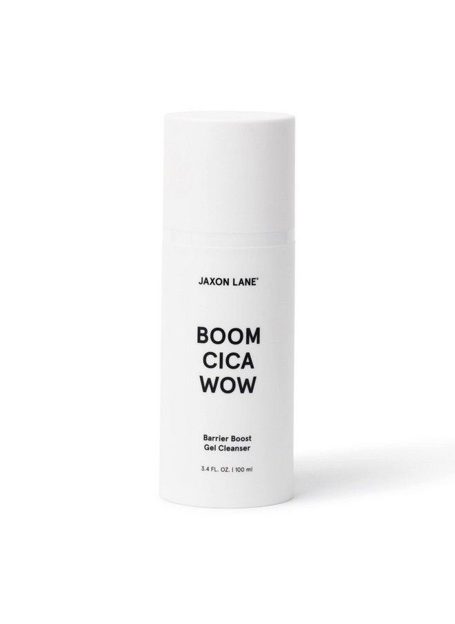 JAXON LANE - Mens Face Wash Boom Cica Wow Barrier Boost Gel Cleanser Daily Facial Cleanser For Men & Women: Hydrating Face Cleanser + Centella Asiatica Hyaluronic Acid Purifying Malachite Green Tea - Image 1