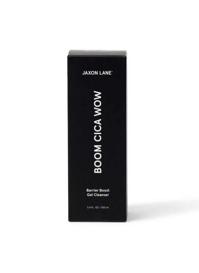 JAXON LANE - Mens Face Wash Boom Cica Wow Barrier Boost Gel Cleanser Daily Facial Cleanser For Men & Women: Hydrating Face Cleanser + Centella Asiatica Hyaluronic Acid Purifying Malachite Green Tea - Image 1