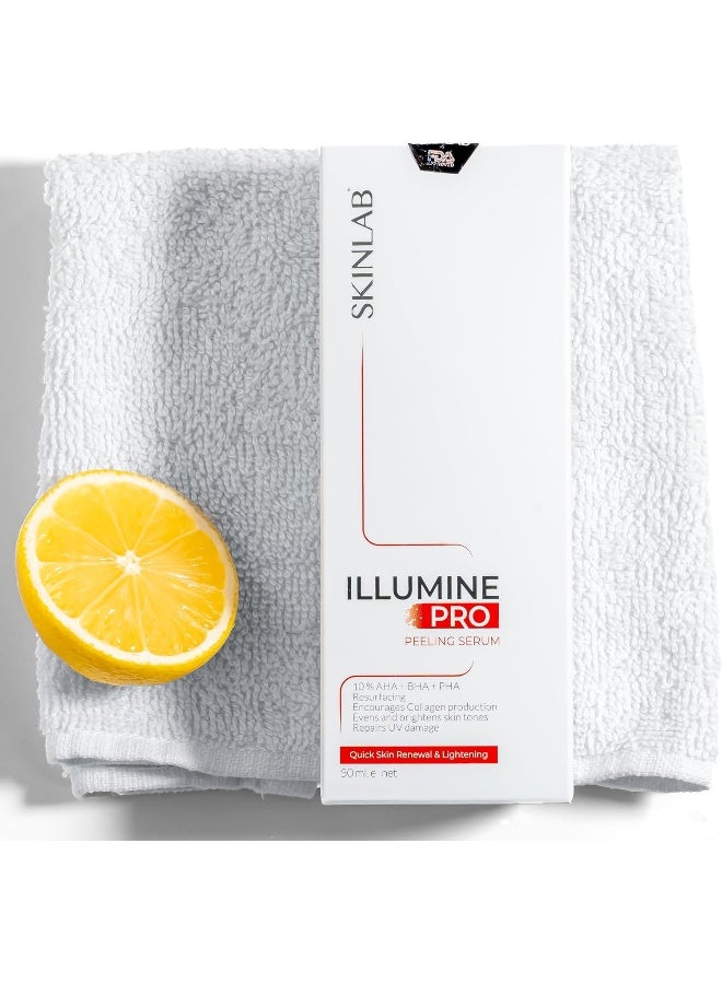 SKINLAB ILLUMINE PRO Serum| Face Peeling Solution| Glycerin, Vitamin B3, Aloe Vera| 50ml - Image 3
