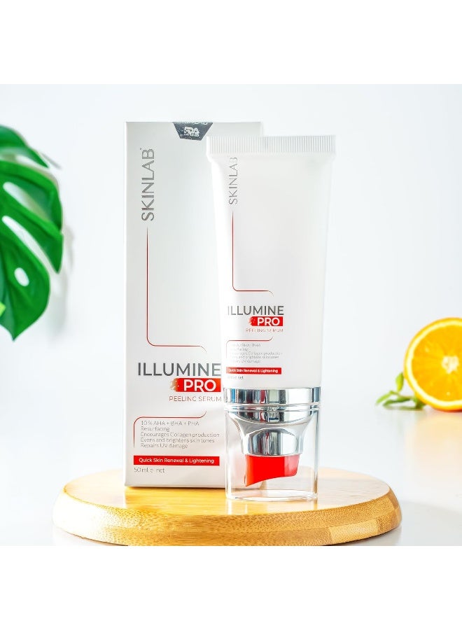 SKINLAB ILLUMINE PRO Serum| Face Peeling Solution| Glycerin, Vitamin B3, Aloe Vera| 50ml - Image 2