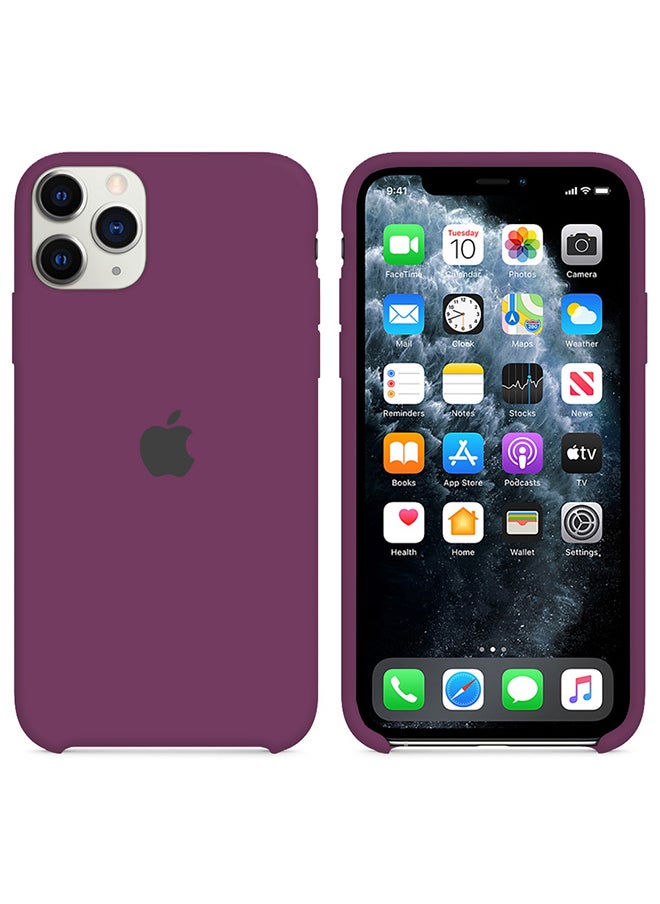CATANES - iPhone 11 Pro Max Case Slim Silicone Case Soft Anti-Scratch Full Body Shockproof Protective Case Cover Dark Purple - Image 1