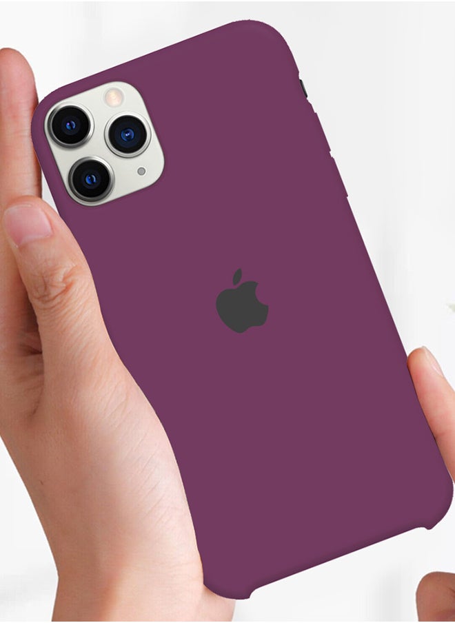 CATANES - iPhone 11 Pro Max Case Slim Silicone Case Soft Anti-Scratch Full Body Shockproof Protective Case Cover Dark Purple - Image 1