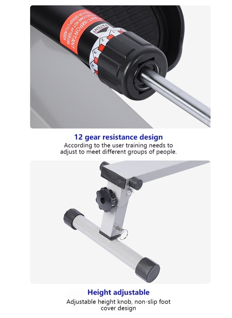 Foldable Hydraulic Rowing Machine - 12-Level Silent Resistance/120kg Capacity, Perfect for Saudi Home Fitness