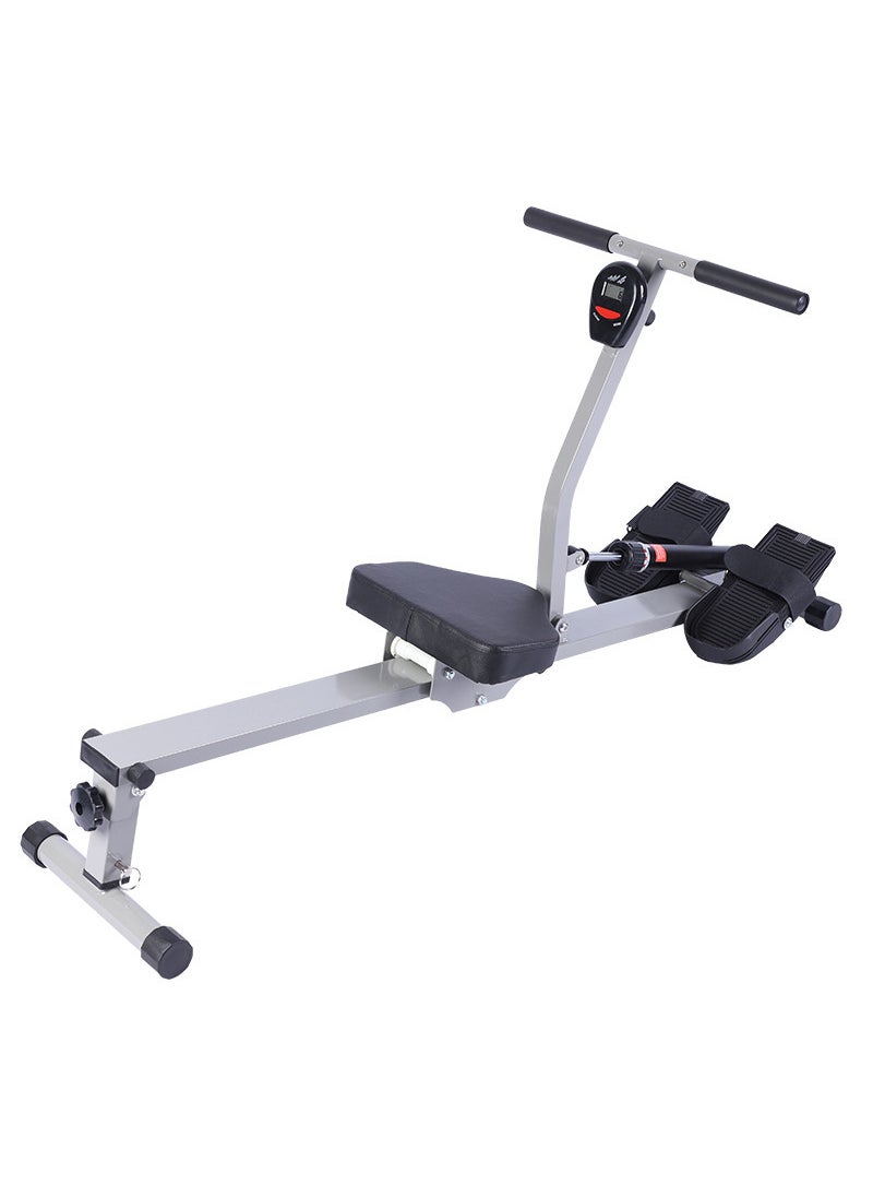Foldable Hydraulic Rowing Machine - 12-Level Silent Resistance/120kg Capacity, Perfect for Saudi Home Fitness