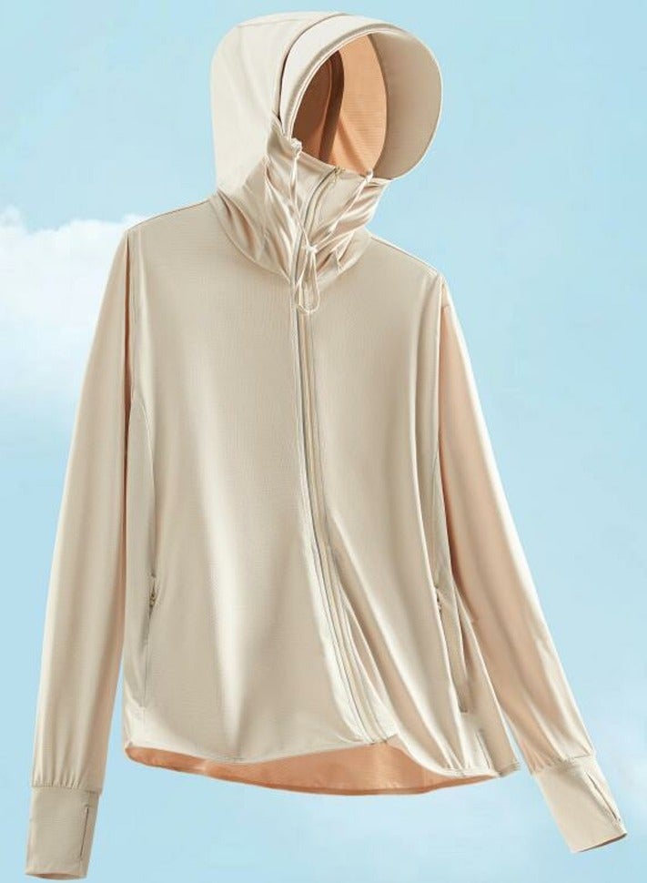 إسكدنيا سترة واقية من الشمس ضئيلة تنفس هوديي بيج