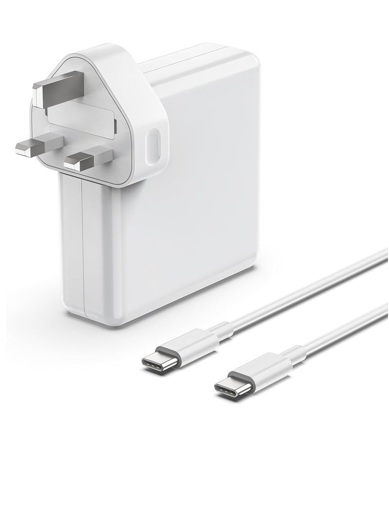 شاحن سريع للكمبيوتر المحمول USB C 96 وات لجهاز MacBook Pro 13 14 15 16 بوصة Air 13 15 بوصة 2020 2019 2018 iPad Pro 12.9 11 بوصة لأجهزة الكمبيوتر المحمول والكمبيوتر اللوحي الذكي مع منفذ USB C USB C إلى C C - Image 1