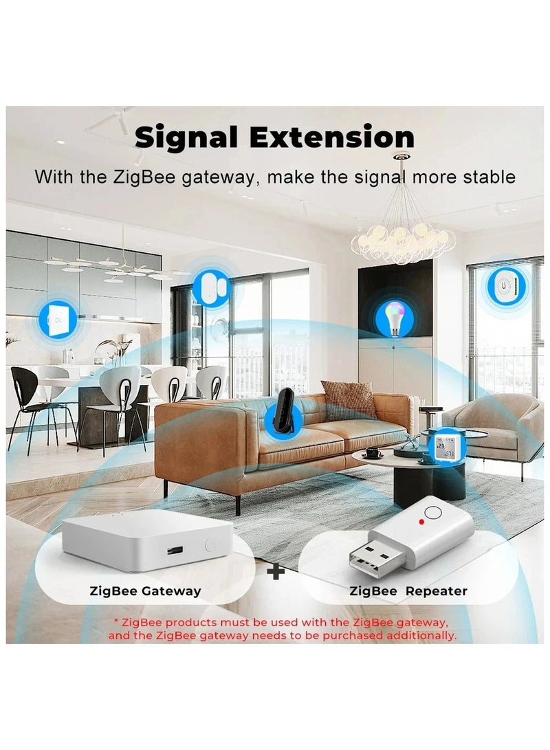 UanTii ZigBee Signal Repeater Tuya Zigbee Signal Extender For Tuya Zigbee Device Expand 20-30M Compatible Tuya ZigBee Gateway Via Smart Life App - Image 3