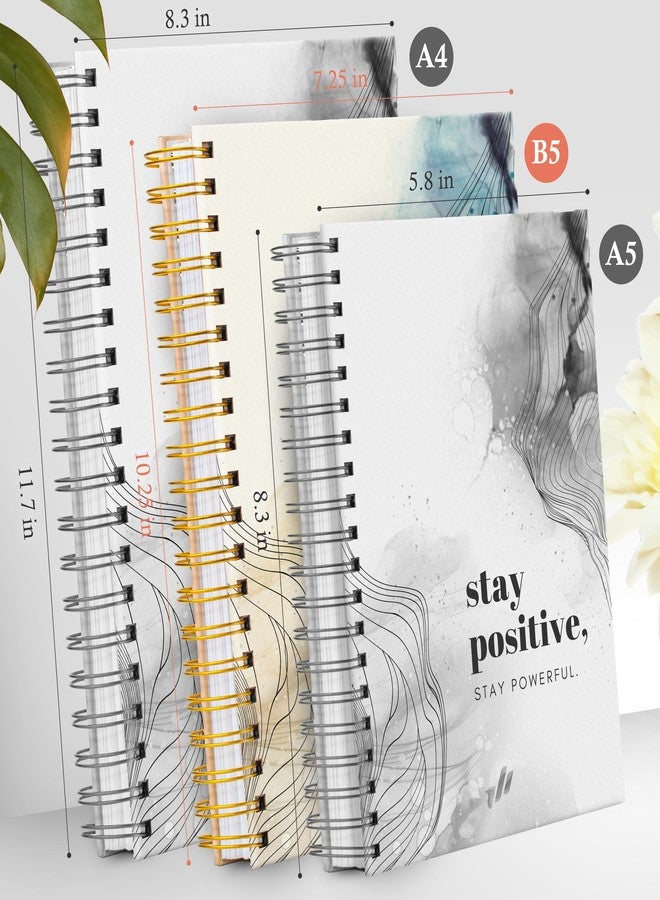 Only Zest Hardcover Spiral Journal, 10.25" x 7.25", 300 Pages Large College Ruled Notebook for Women, Ideal for Writing, Journaling, Note-Taking, Work, School - Image 3